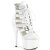 Pleaser ADORE-1013MST Platform Ankle Boots Patent White EU-40 / US-10