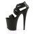Pleaser FLAMINGO-869 Black Elastic Band-Faux Leather/Black Matte EU-35 / US-5