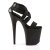 Pleaser FLAMINGO-869 Black Elastic Band-Faux Leather/Black Matte EU-35 / US-5