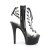 Pleaser ASPIRE-600-30 Clear/Black EU-36 / US-6