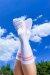 Pole Addict Socks White