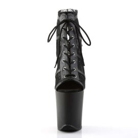 Pleaser FLAMINGO-896LC Black Mesh-Lace/Black Matte EU-37...