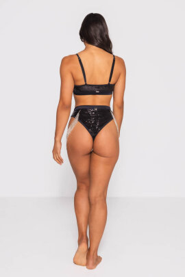 AMBR Designs Super Highs Shorts Onyx Luxe  L