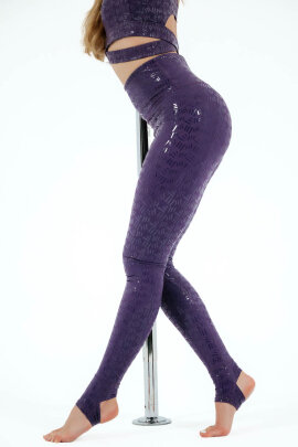 Nova Polewear Seamless Sticky Leggings Violet M