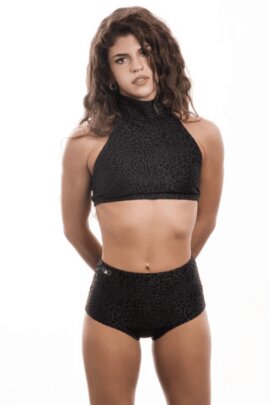 RAD Top Eve Glitter Black XL