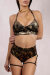 Polerina Top Bikini Black/Gold Velvet