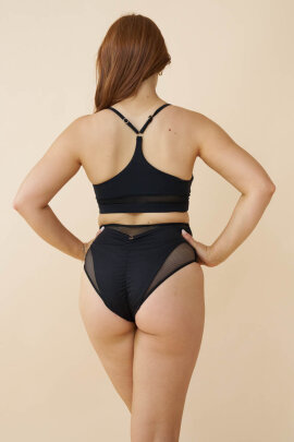 Lunalae Shorts High Waist Blake Mesh Black S