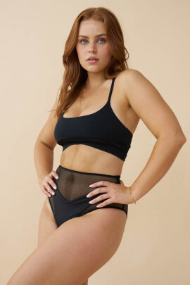 Lunalae Shorts High Waist Blake Mesh Black S