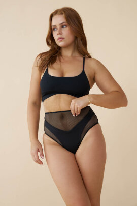 Lunalae Shorts High Waist Blake Mesh Black M