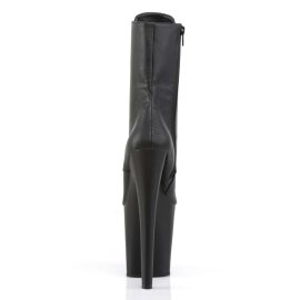 Pleaser XTREME-1020 Black Faux Leather/Black Matte EU-38 / US-8