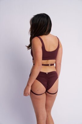 Lunalae Shorts Low Waist Kehlani Cacao