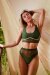Paradise Chick Top Gigi Active Forest Green XL