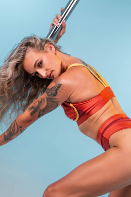 Paradise Chick Shorts Gigi Active Sunset S