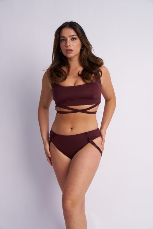 Lunalae Shorts Low Waist Kehlani Cacao XS
