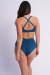 Lunalae Shorts High Waist Bellani Teal M