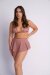 Lunalae Shorts Free Flow High Waist Rose Gold Lurex XS