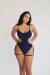Lunalae Bodysuit Pixie Blue Black Lurex L