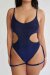 Lunalae Bodysuit Pixie Blue Black Lurex L