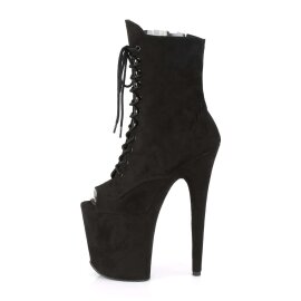Pleaser FLAMINGO-1021FS Black Faux Suede/Black Faux Suede EU-36 / US-6