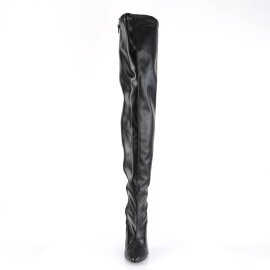 Pleaser SEDUCE-3000 Overknee Boots Faux Leather Black...