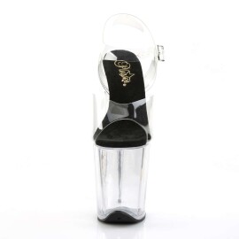Pleaser FLAMINGO-808 Clear-Black/Clear EU-35 / US-5