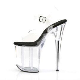 Pleaser FLAMINGO-808 Clear-Black/Clear EU-35 / US-5