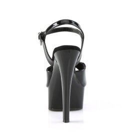 Pleaser GLEAM-609 Plateau Sandalettes Patent Black EU-38 / US-8