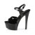 Pleaser GLEAM-609 Plateau Sandalettes Patent Black EU-38 / US-8