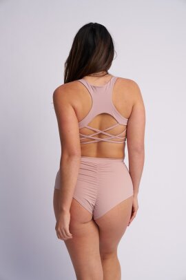Lunalae Shorts High Waist Basic Taupe M