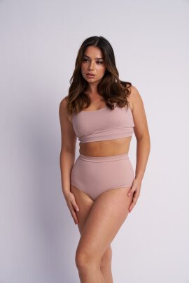 Lunalae Shorts High Waist Basic Taupe XL