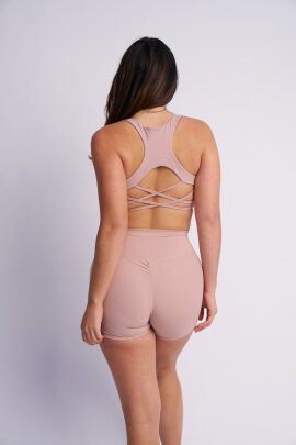 Lunalae Bike Shorts Scrunch Taupe L