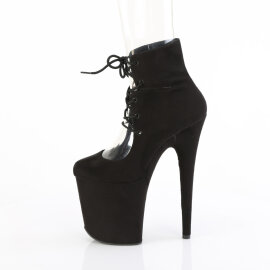 Pleaser FLAMINGO-800-22 Platform Sandalettes Faux Leather Black EU-38 / US-8