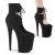 Pleaser FLAMINGO-800-22 Platform Sandalettes Faux Leather Black EU-38 / US-8