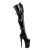 Pleaser INFINITY-3028 Black Stretch Patent/Black EU-38 / US-8