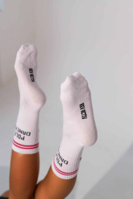 REV ACTIV Socks Pole Dancer White Pink