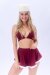 Lunalae Top Follow Me Christmas Burgundy M