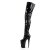Pleaser INFINITY-4000 Black Stretch Patent/Black EU-37 / US-7