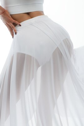 i-Style Skirt Pareo Crystal Mesh White M-L