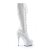 Pleaser DELIGHT-2023 White Stretch Patent/White EU-40 / US-10