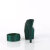 Pleaser BEJEWELED-712RS Platform Mules Clear Rhinestones EmeraldGreen EU-38 / US-8