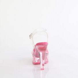Fabulicious MARTINI-508 Platform Sandalettes Clear Smoke Pink EU-37 / US-7