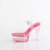 Fabulicious MARTINI-508 Platform Sandalettes Clear Smoke Pink EU-37 / US-7