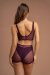 Paradise Chick Shorts Medusa Mesh Maroon