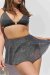 Lunalae Shorts Free Flow Silver–Black Pleat Mesh XS