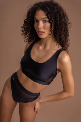 Paradise Chick Top Gigi Active Black M