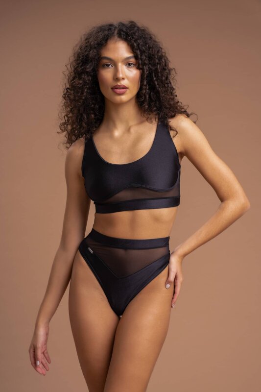 Paradise Chick Top Gigi Active Black L