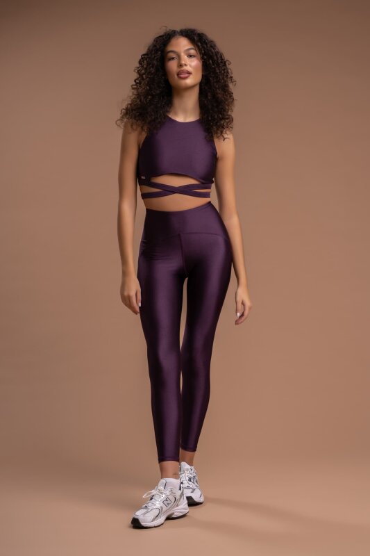 Paradise Chick Leggings Gigi Active Maroon XL