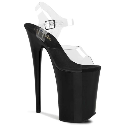 Pleaser INFINITY-908 Clear/Black EU-39 / US-9