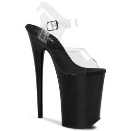 Pleaser INFINITY-908 Clear/Black EU-39 / US-9