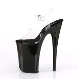 Pleaser INFINITY-908 Clear/Black EU-39 / US-9